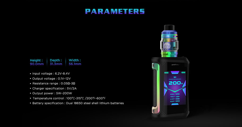 Geekvape Aegis X kit with Zeus Tank