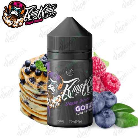 King Kong Vape Juice - Gorilla - Blueberry Pancakes - Dessert Flavour - 100ml E-Liquids