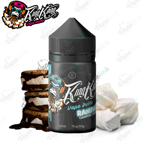 King Kong Vape Juice - Rampage - Campfire S'mores - Dessert Flavour - 100ml E-Liquids