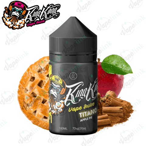 Titano by King Kong Vape Juice - Apple Pie - 100ml Dessert Liquids