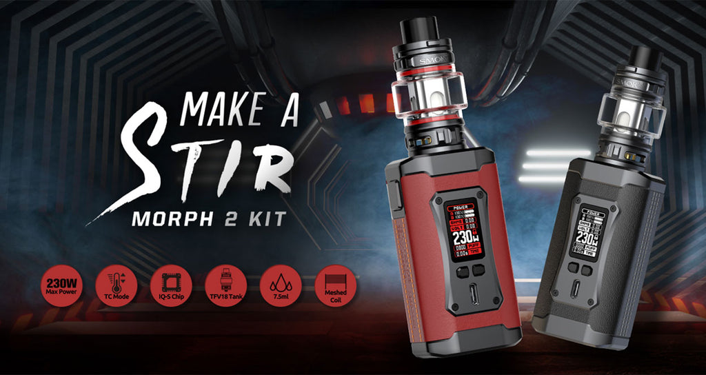 SMOK Morph 2 230W Mod Kit with TFV18 Tank 7.5ml in Australia | Vapelink