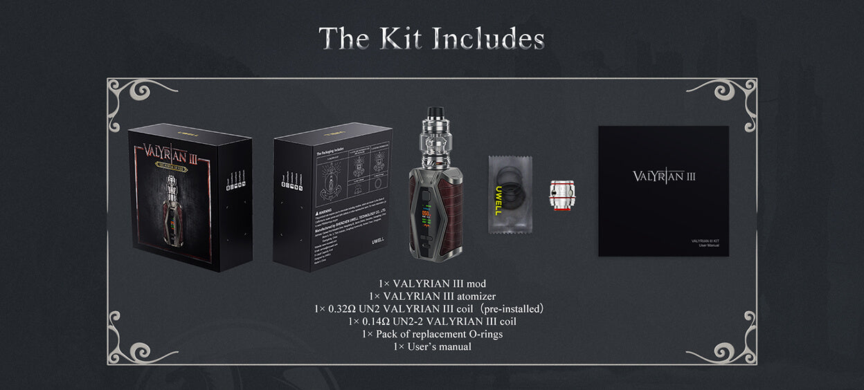 Uwell Valyrian 3 200W Kit 6ml-Content