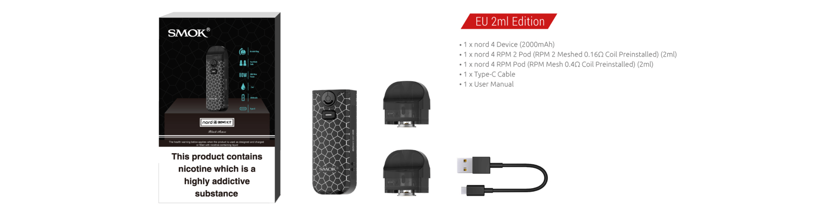 Smok Nord 4 - what does it come with?