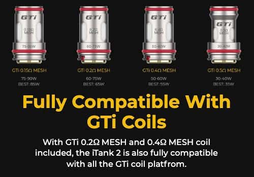Vaporesso Armous S Kit - Fully compatible with GTi Coils