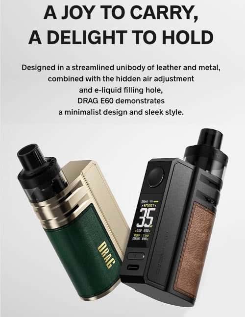 Drag E60 - A joy to carry, a delight to hold